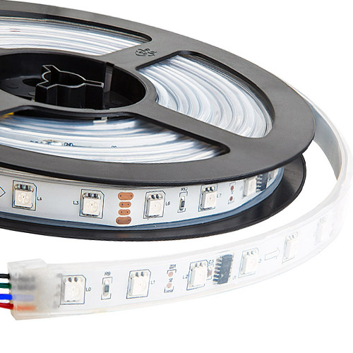 TM1812 DC12V Series Flexible LED Strip Lights, Programmable Pixel Full Color Chasing, Outdoor Waterproof IP67, 300LEDs 16.4ft Per Reel By Sale